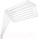 Миниатюра изображения товара Сушилка для белья Comfort Alumin Group Euro Premium Потолочная 7 прутьев 130см (алюминий/белый)