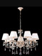 Миниатюра изображения товара Люстра Евросвет Amelia 3637/7 (бело-золотой/прозрачный хрусталь)