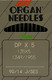 Миниатюра изображения товара Набор игл для промышленной швейной машины Organ DPx5 90 SES ORG-10 (для трикотажа)