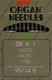 Миниатюра изображения товара Набор игл для промышленной швейной машины Organ DBx1 90 B (SUK) ORG-10 (для высокоэластичных тканей)