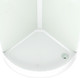 Миниатюра изображения товара Душевая кабина Domani-Spa Simple 99 Eco / DS01EcSm99LWCl00-V1.2 (белый/прозрачное стекло)