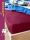 Миниатюра изображения товара Простыня Luxsonia Трикотаж на резинке 120x200 / Мр0010-14 (марсала)
