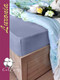 Миниатюра изображения товара Простыня Luxsonia Трикотаж на резинке 120x200 / Мр0010-15 (голубая ель)