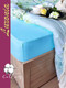 Миниатюра изображения товара Простыня Luxsonia Трикотаж на резинке 120x200 / Мр0010-9 (бирюзовый)