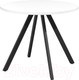Миниатюра изображения товара Обеденный стол Millwood Олесунн D1000 (белый/металл черный)