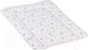 Миниатюра изображения товара Пеленальный матрас Polini Kids Звезды на комод 70x50 / 0002618-24 (белый/серый)