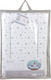 Миниатюра изображения товара Пеленальный матрас Polini Kids Звезды на комод 70x50 / 0002618-24 (белый/серый)