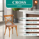 Миниатюра изображения товара Стул Tetchair Cross 91x55x52 (дерево береза/груша №3)