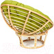 Миниатюра изображения товара Кресло садовое Tetchair Papasan Eco P115-1/SP STD c подушкой, ремешками (натуральный/флок/олива 23)