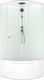Миниатюра изображения товара Душевая кабина Domani-Spa Simple 110 High / DS01Sm110HWCl00-V1.2 (белый/прозрачное стекло)