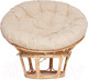 Миниатюра изображения товара Кресло садовое Tetchair Papasan Eco P115-1/SP STD c подушкой, ремешками (натуральный/ткань старт)