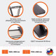 Миниатюра изображения товара Обеденный стол Tetchair Vox 132-172x85x75.5 (мрамор черный/белый)