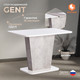 Миниатюра изображения товара Обеденный стол Tetchair Gent 110-145x686x75.5 (белый/бетон)