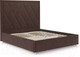 Миниатюра изображения товара Двуспальная кровать Mebel-Ars Треви 160 (велюр молочный шоколад НВ-178 13)