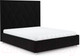 Миниатюра изображения товара Двуспальная кровать Mebel-Ars Треви 160 (велюр черный НВ-178 17)