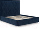 Миниатюра изображения товара Двуспальная кровать Mebel-Ars Треви 160 (темно-синий/Luna 034)