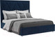 Миниатюра изображения товара Двуспальная кровать Mebel-Ars Треви 160 (темно-синий/Luna 034)