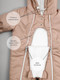 Миниатюра изображения товара Комбинезон прогулочный детский Amarobaby Spring / AB-OD23-6201-BEG-62 (бежевый, р.62)