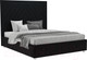 Миниатюра изображения товара Двуспальная кровать Mebel-Ars Мишель 160 (велюр черный НВ-178 17)