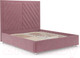 Миниатюра изображения товара Полуторная кровать Mebel-Ars Мишель 140 (велюр пудра НВ-178 18)