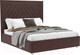 Миниатюра изображения товара Полуторная кровать Mebel-Ars Мишель 140 (велюр молочный шоколад НВ-178 13)