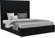 Миниатюра изображения товара Полуторная кровать Mebel-Ars Мишель 140 (велюр черный НВ-178 17)