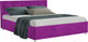 Миниатюра изображения товара Полуторная кровать Mebel-Ars Версаль 140 (фиолетовый)