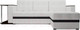 Миниатюра изображения товара Диван угловой Mebel-Ars Атланта (экокожа белый)