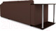 Миниатюра изображения товара Диван угловой Mebel-Ars Атланта (рогожка шоколад)