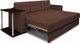 Миниатюра изображения товара Диван угловой Mebel-Ars Атланта (рогожка шоколад)