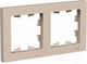 Миниатюра изображения товара Рамка для выключателей и розеток Systeme (Schneider) Electric AtlasDesign ATN001202 (песочный)