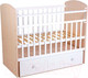 Миниатюра изображения товара Детская кроватка Фея 750 / 0002551.161 (дуб пастельный/белый)