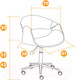 Миниатюра изображения товара Кресло офисное Tetchair Bend кожзам (натуральный/белый)