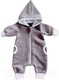 Миниатюра изображения товара Комбинезон для малышей Sofi Гном с капюшоном / 3010-4 (р.56-62, серый)