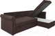 Миниатюра изображения товара Диван угловой Mebel-Ars Берлин (велюр молочный шоколад НВ-178 13)