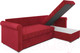 Миниатюра изображения товара Диван угловой Mebel-Ars Берлин (кордрой красный)