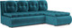 Миниатюра изображения товара Диван угловой Mebel-Ars Кормак (бархат сине-зеленый Star Velvet 43 Black Green)