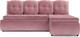 Миниатюра изображения товара Диван угловой Mebel-Ars Кормак (велюр пудра НВ-178 18)