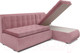 Миниатюра изображения товара Диван угловой Mebel-Ars Кормак (велюр пудра НВ-178 18)