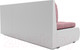 Миниатюра изображения товара Диван угловой Mebel-Ars Кормак (велюр пудра НВ-178 18/экокожа белый)