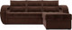 Миниатюра изображения товара Диван угловой Mebel-Ars Мартин (кордрой коричневый)