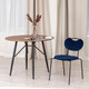 Миниатюра изображения товара Стул Tetchair Danton металл/ткань (темно-синий)