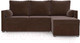 Миниатюра изображения товара Диван угловой Mebel-Ars Париж (Велюр молочный шоколад НВ-178 13)
