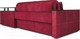 Миниатюра изображения товара Диван угловой Mebel-Ars Прага (бархат красный Star Velvet 3 Dark Red)
