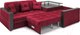 Миниатюра изображения товара Диван угловой Mebel-Ars Прага (бархат красный Star Velvet 3 Dark Red)