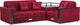 Миниатюра изображения товара Диван угловой Mebel-Ars Прага (бархат красный Star Velvet 3 Dark Red)