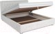 Миниатюра изображения товара Двуспальная кровать Mebel-Ars Граф 160 (экокожа белая)