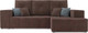 Миниатюра изображения товара Диван угловой Mebel-Ars Монреаль правый (велюр молочный шоколад / НВ-178/13)