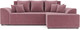 Миниатюра изображения товара Диван угловой Mebel-Ars Каскад правый (велюр пудра НВ-178 18)
