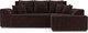 Миниатюра изображения товара Диван угловой Mebel-Ars Каскад правый (велюр шоколад HB-178 16)